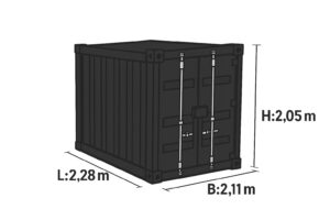 8 fods container til opbevaring