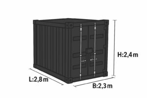 10 fods container til opbevaring